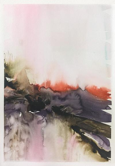 400x576 Abstract Landscape Polish Soil 2 - Abstract Watercolor Landscape