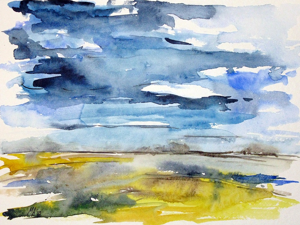 1000x751 Watercolor Landscapes Paintings - Abstract Watercolor Landscape Paintings