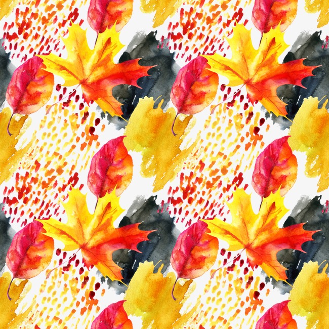 650x650 Fall Abstract Watercolor, Watercolor Clipart, Fall, Watercolor - Abstract Watercolor Leaves