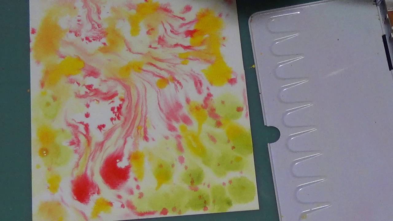 1280x720 How - Abstract Watercolor Leaves
