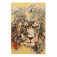 200x200 Watercolor Lion Art Amp Wall Zazzle - Abstract Watercolor Lion