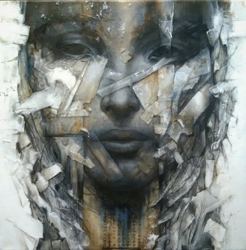 500x509 Abstract Watercolor Portrait Tumblr - Abstract Watercolor Portrait Painting