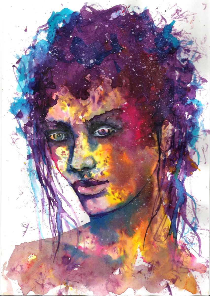 853x1200 Women Face Watercolour (Natalja Picugina) - Abstract Watercolor Portraits