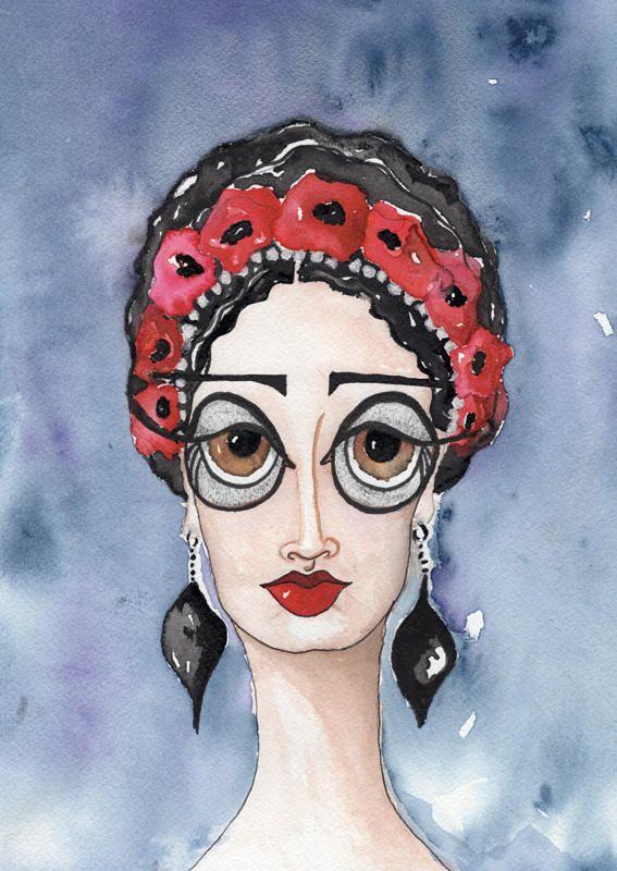 567x800 Abstract Portraits - Abstract Watercolor Portraits