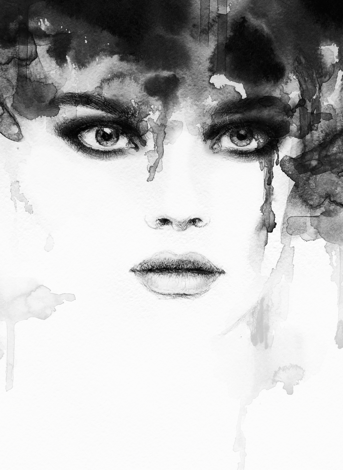 1177x1614 Abstract Watercolor Portraits Meinafrikanischemangotabletten - Abstract Watercolor Portraits