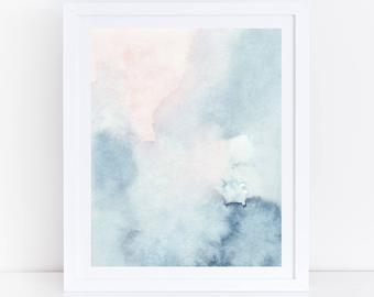 340x270 Colorful Abstract Watercolor Painting Abstract Art Print - Abstract Watercolor Prints