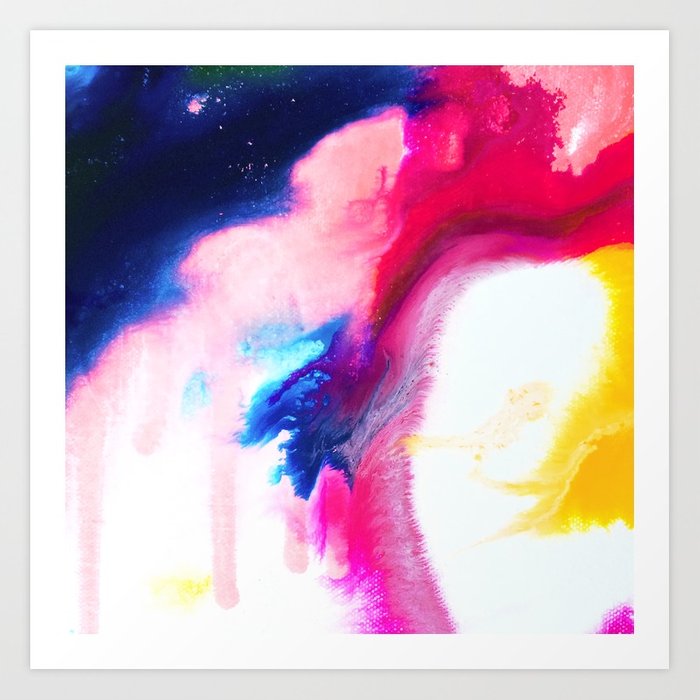 700x700 Happiness Talks Abstract Watercolor Painting Art Print By Mari Orr - Abstract Watercolor Prints