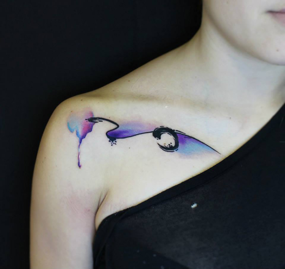930x879 Abstract Watercolor Tattoo Best Tattoo Design Ideas - Abstract Watercolor Tattoo