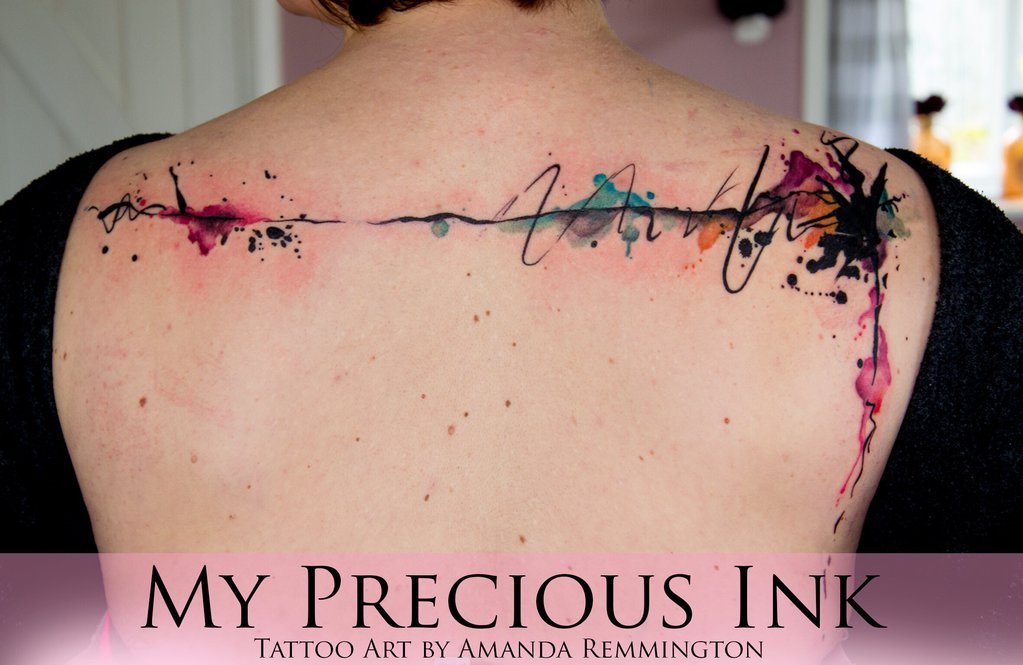 1023x665 Abstract Watercolor Tattoo By Mentjuh - Abstract Watercolor Tattoo