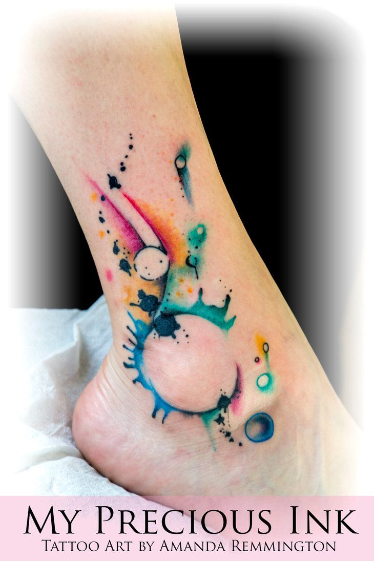 730x1095 Abstract Watercolor Tattoos Watercolor Abstract Freehand Tattoo - Abstract Watercolor Tattoo