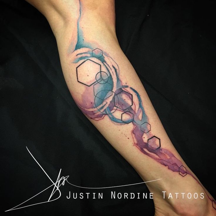 736x736 Watercolor Tattoo - Abstract Watercolor Tattoo