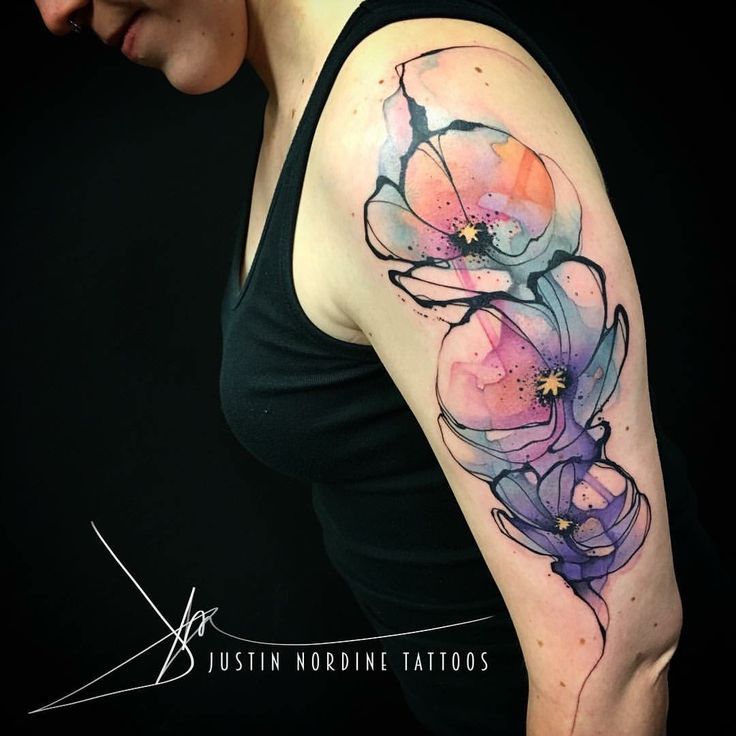 736x736 Cooltop Watercolor Tattoo - Abstract Watercolor Tattoo