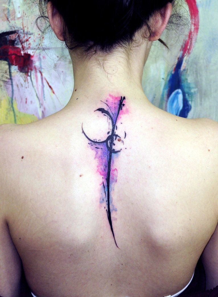 766x1043 Watercolor Tattoo! Lineas Para Piel Watercolour - Abstract Watercolor Tattoo