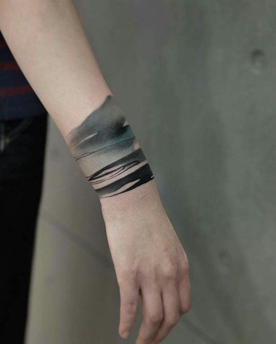 564x704 Abstract Tattoos 50 Beautiful Abstract Design Ideas For Your - Abstract Watercolor Tattoo