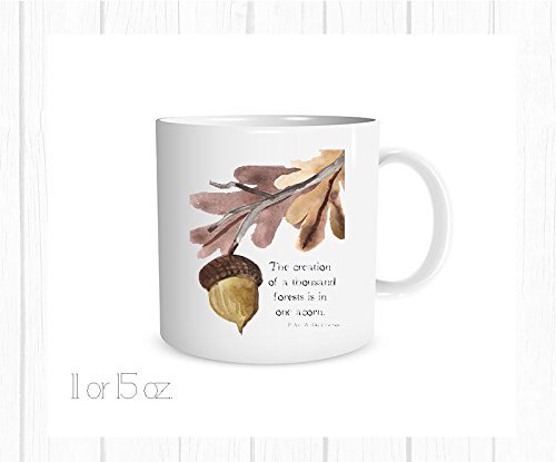 500x415 The Creation Of A Thousand Forests Is In One Acorn - Acorn Watercolor