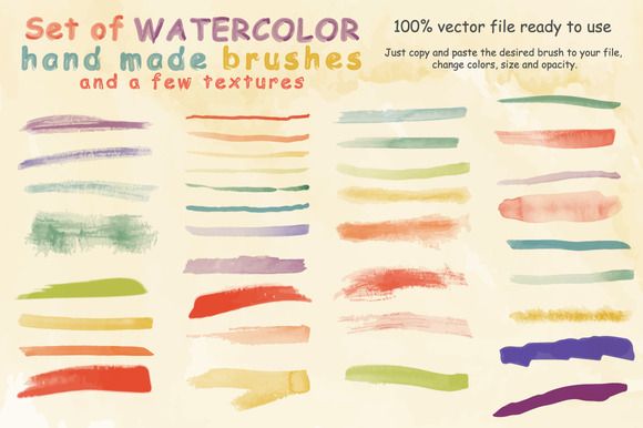 580x386 Water Color Brushes Illustrator - Adobe Illustrator Watercolor Brushes