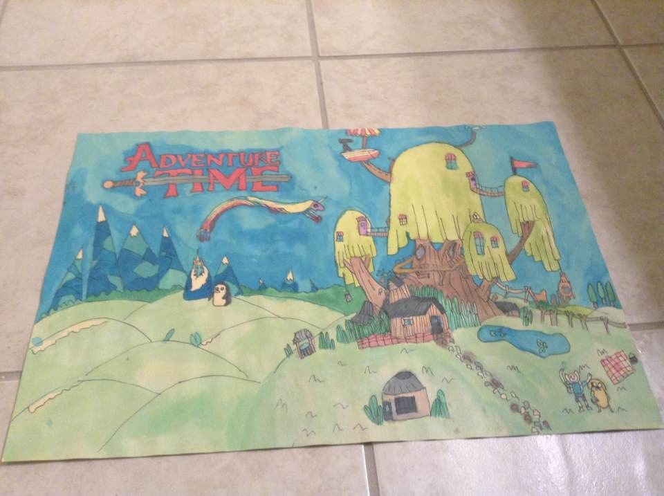 960x717 Watercolor Adventure Time By Icefire7777 - Adventure Time Watercolor