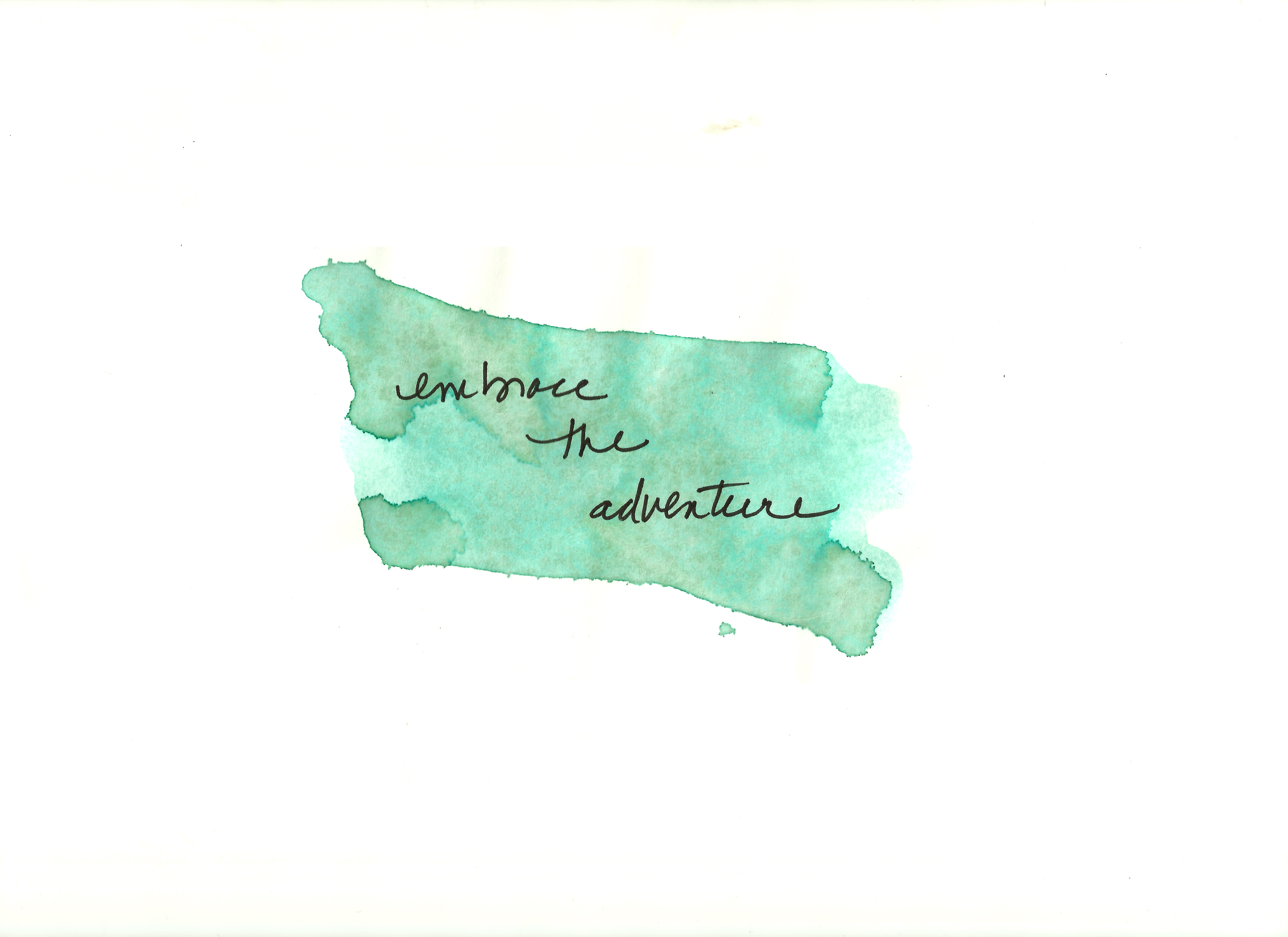 6979x5077 Free Water Color Inspirational Quotes Art - Adventure Watercolor