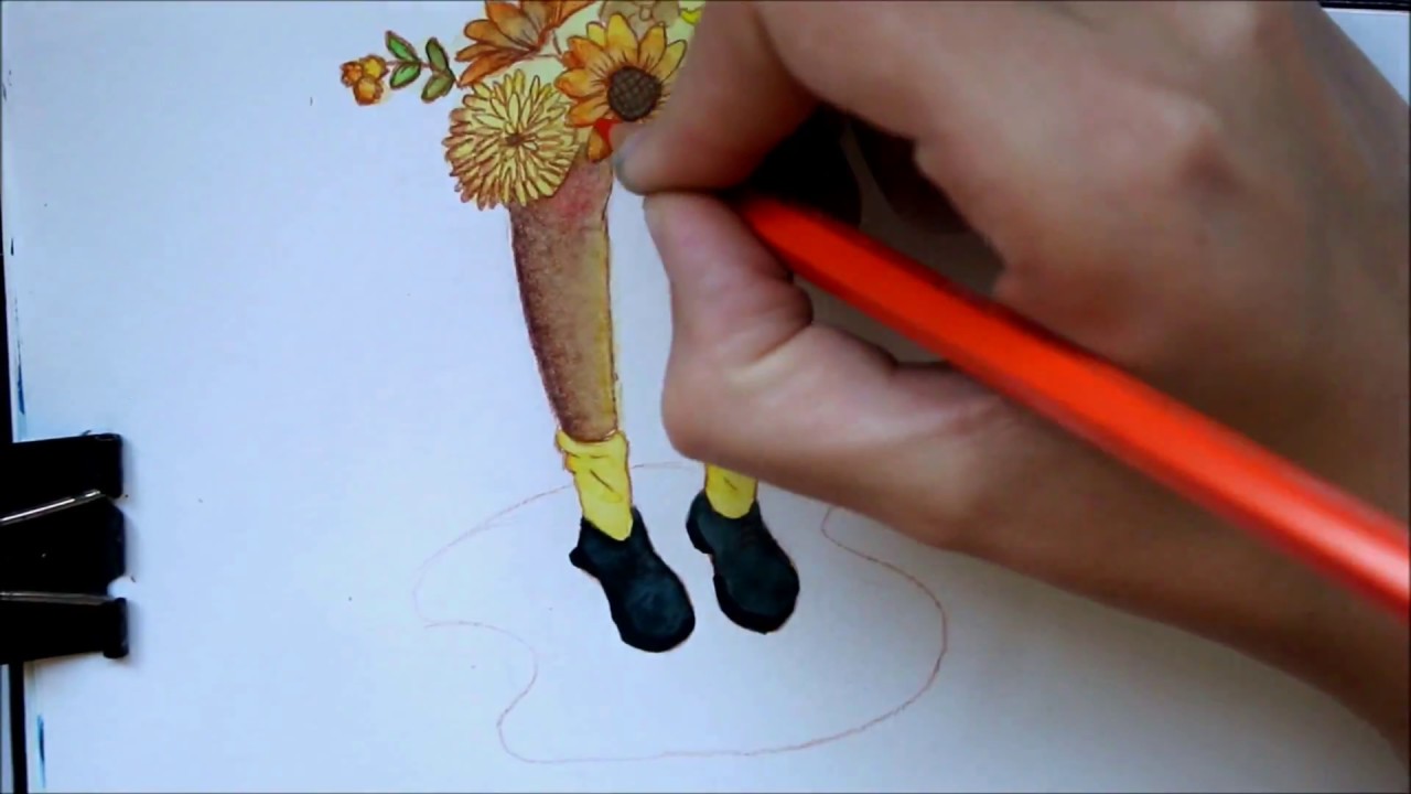 1280x720 Yellow Aesthetic Watercolor Speedpaint - Aesthetic Watercolor