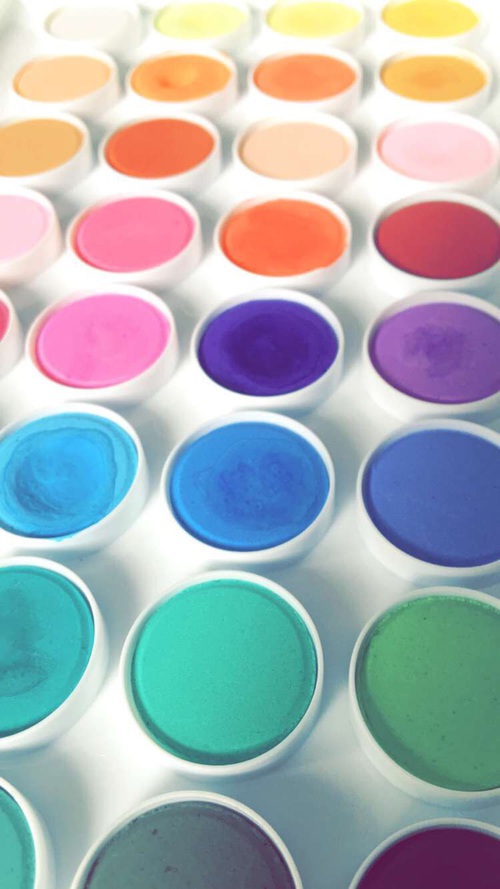 500x889 My Fav Watercolor Palette Ig @arte Claudette - Aesthetic Watercolor