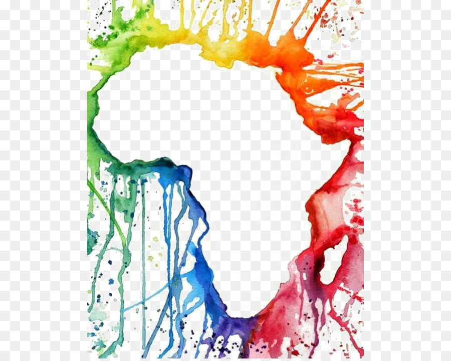 900x720 Africa Watercolor Painting Art - Africa Watercolor