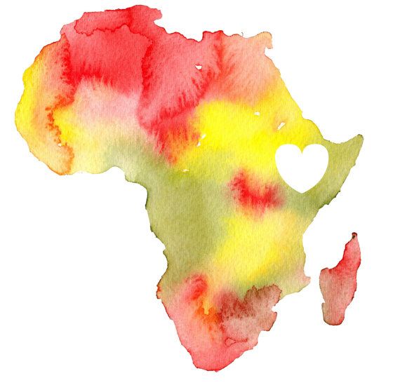 570x549 Africa Watercolor Art Africa, Watercolor And Artwork - Africa Watercolor