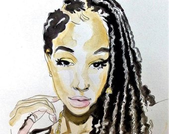340x270 African American Art Etsy - African American Watercolor
