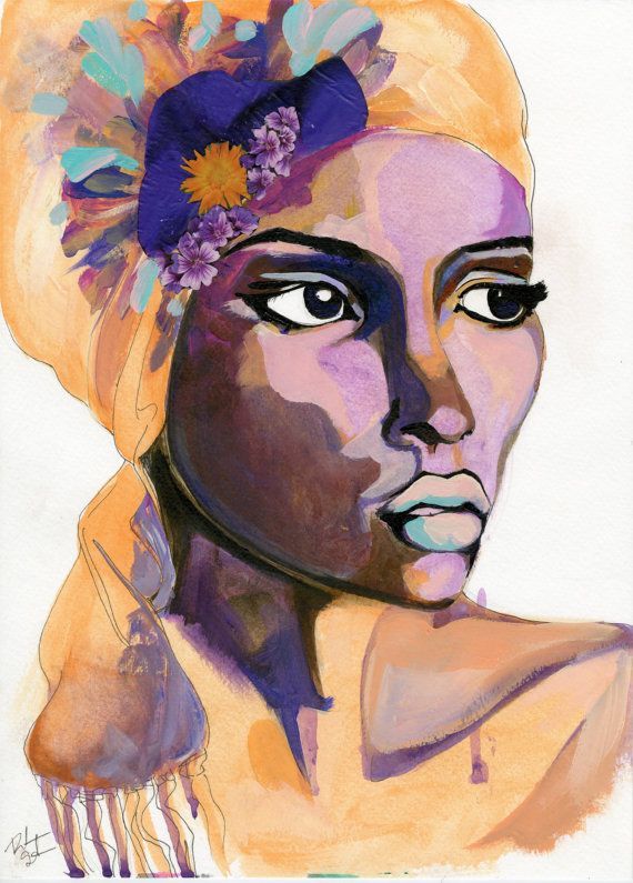 570x795 African American Watercolor - African American Watercolor