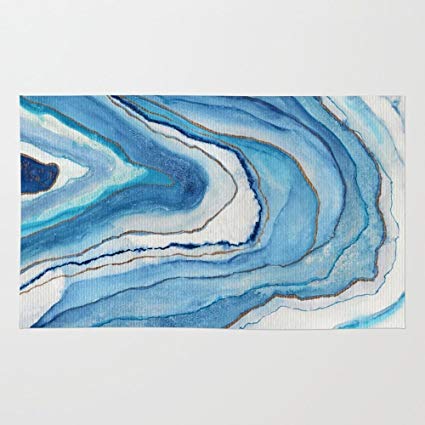 425x425 Society6 Agate Inspired Watercolor Abstract 02 Rug 4 - Agate Watercolor
