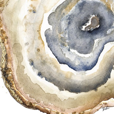 432x432 Up Close Agate Watercolor I Fine Art Print By Patricia Pinto - Agate Watercolor