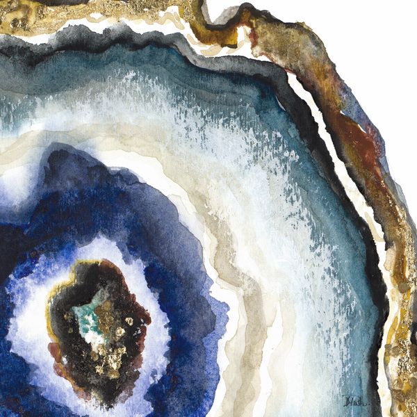 600x600 Up Close Agate Watercolor Ii Art Agate, Watercolor - Agate Watercolor