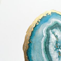 236x236 Abstract Agate Print - Agate Watercolor