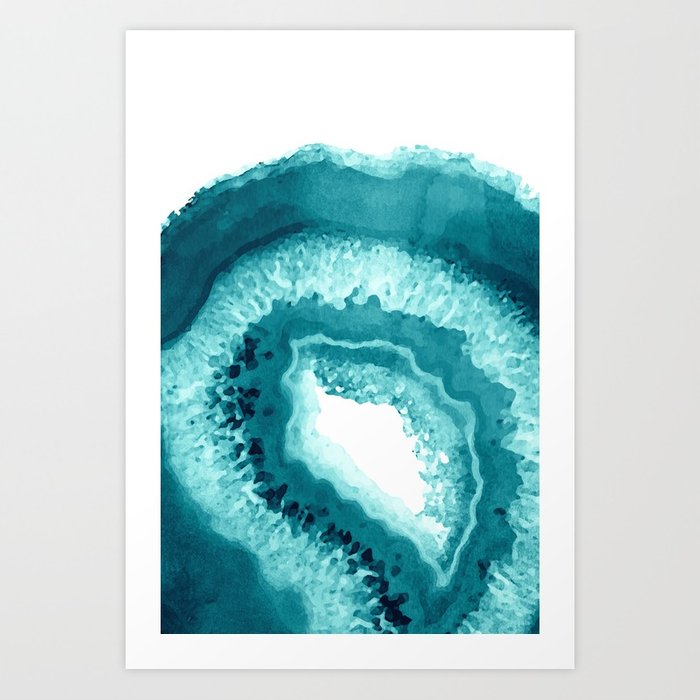 700x700 Agate Watercolor 1 Art Print By Dreamprintdesigns Society6 - Agate Watercolor