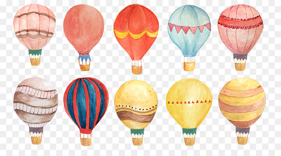 900x500 Watercolor Painting Hot Air Balloon - Air Balloon Watercolor