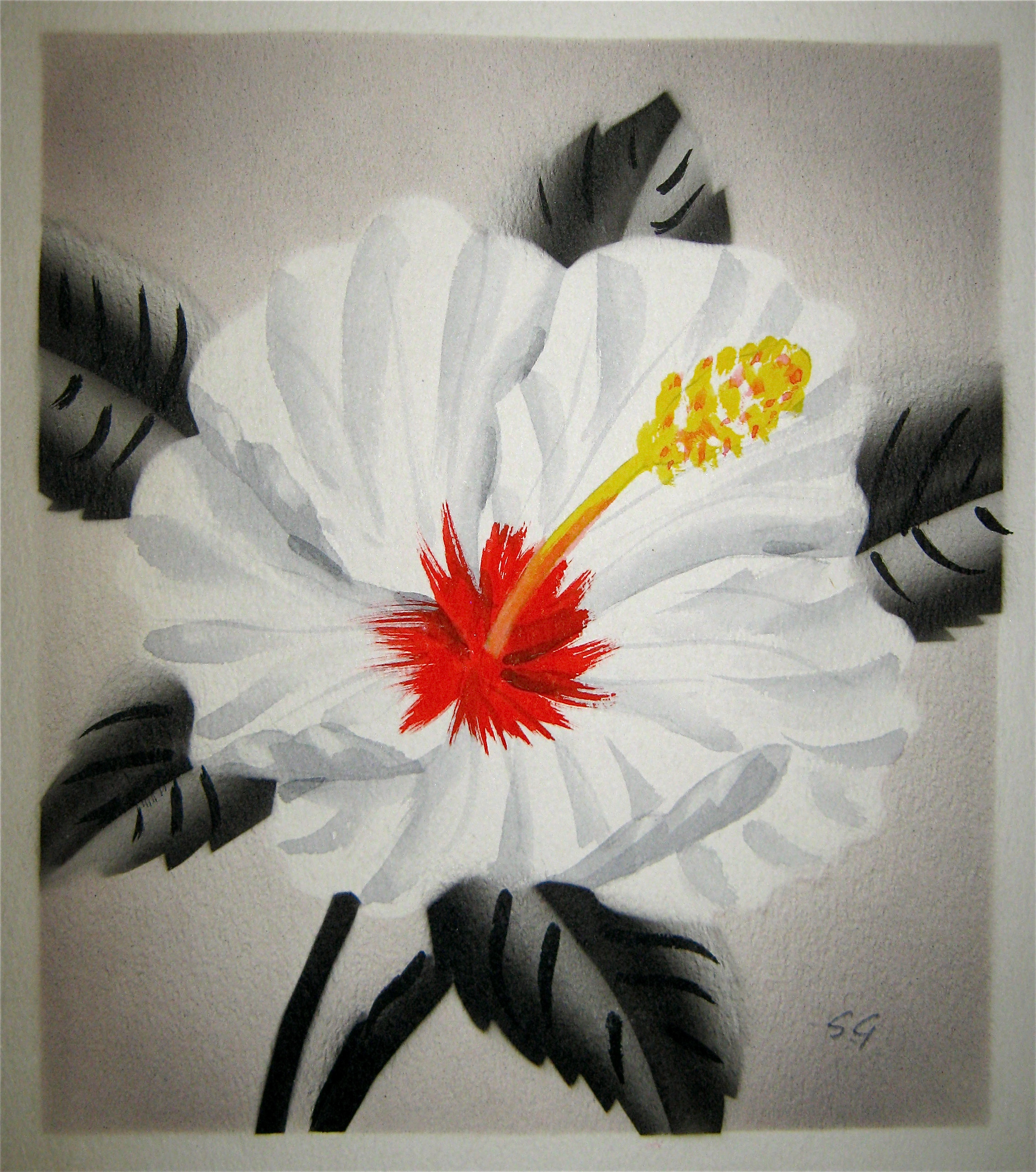 2272x2570 Shirrell Graves Original Airbrushwatercolors Hepcats Haven - Airbrush Watercolor