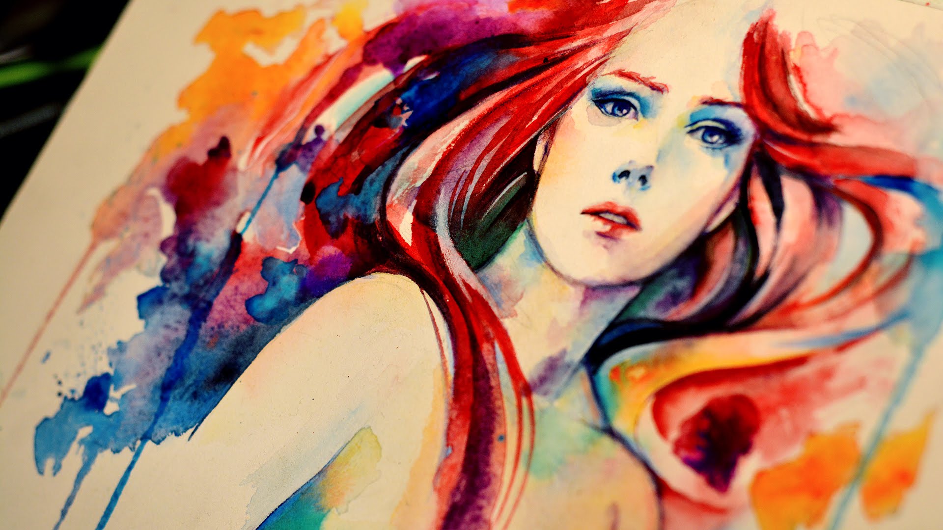 1920x1080 Watercolor Airbrush The Last Dance - Airbrush Watercolor
