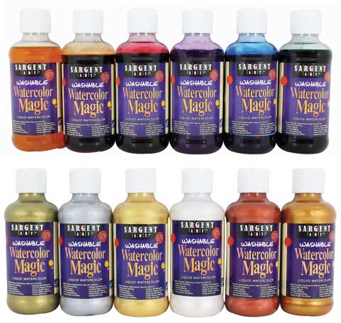 480x454 Watercolor Magic Washable Liquid Watercolors By Sargent Art - Airbrush Watercolor