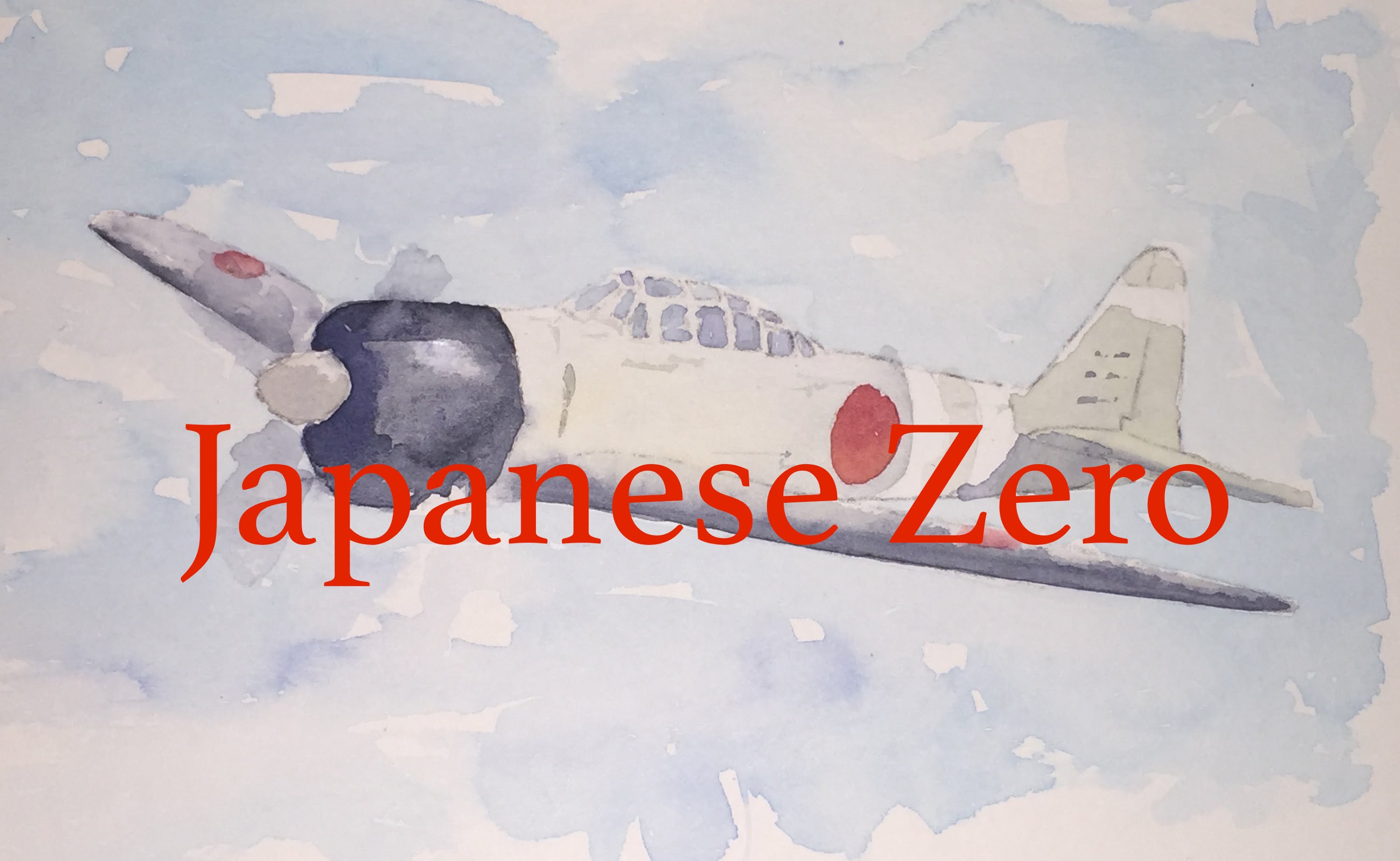 3000x1846 How To Paint An Airplane In Watercolour Watercolor Plane Japanese - Airplane Watercolor