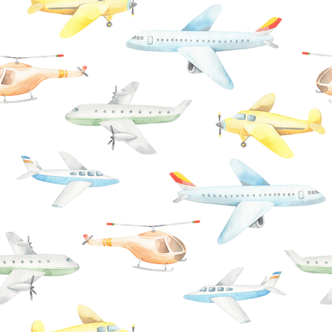 470x470 Airplane Watercolor Wallpaper - Airplane Watercolor