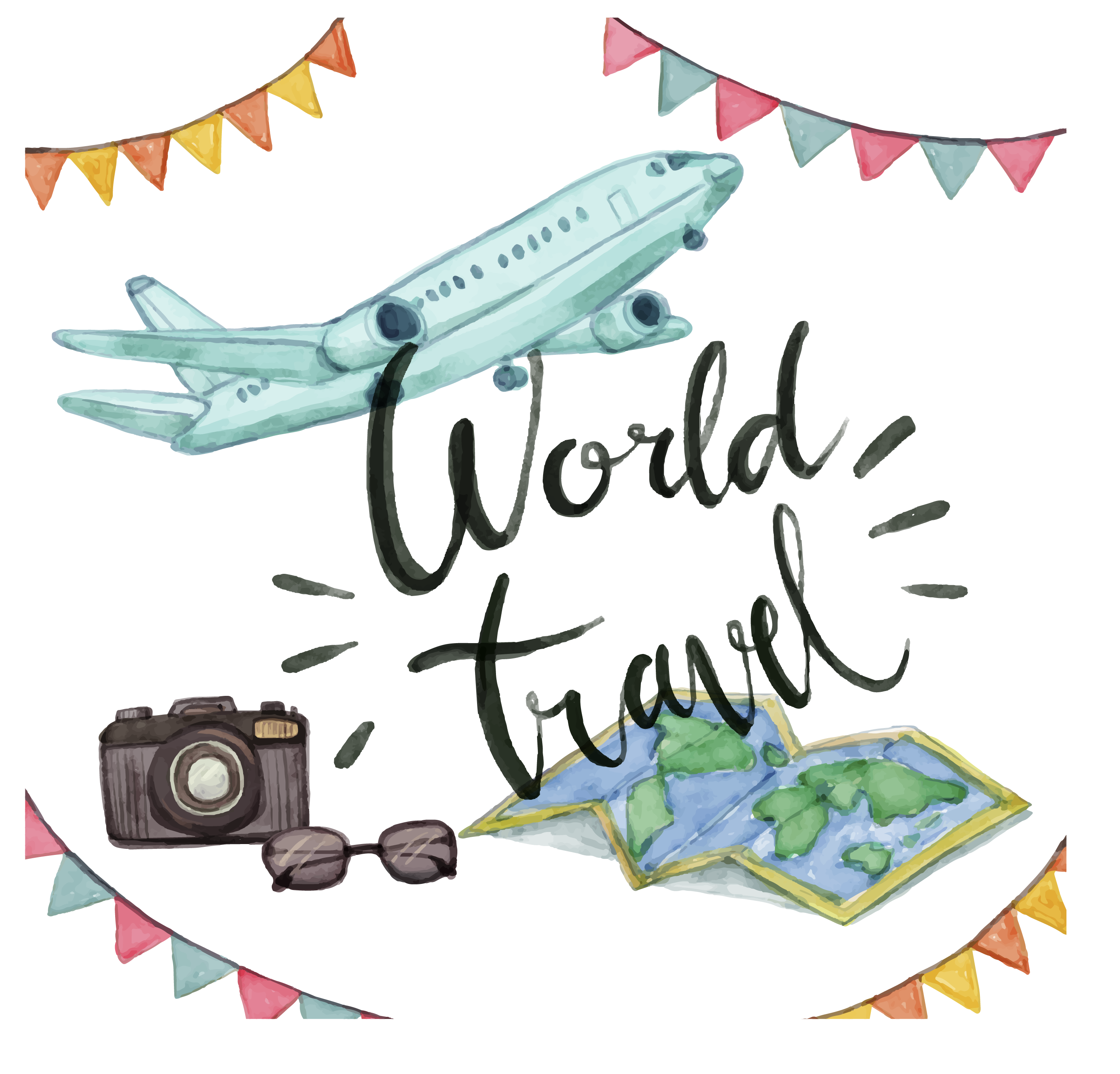 2782x2667 Airplane Travel Watercolor Painting Clip Art - Airplane Watercolor