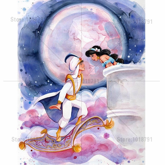 570x570 5d Diamond Painting Aladdin Cross Stitch Embroidery Kits Diy - Aladdin Watercolor