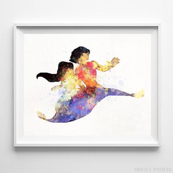 600x600 All Watercolor Inkist Prints - Aladdin Watercolor
