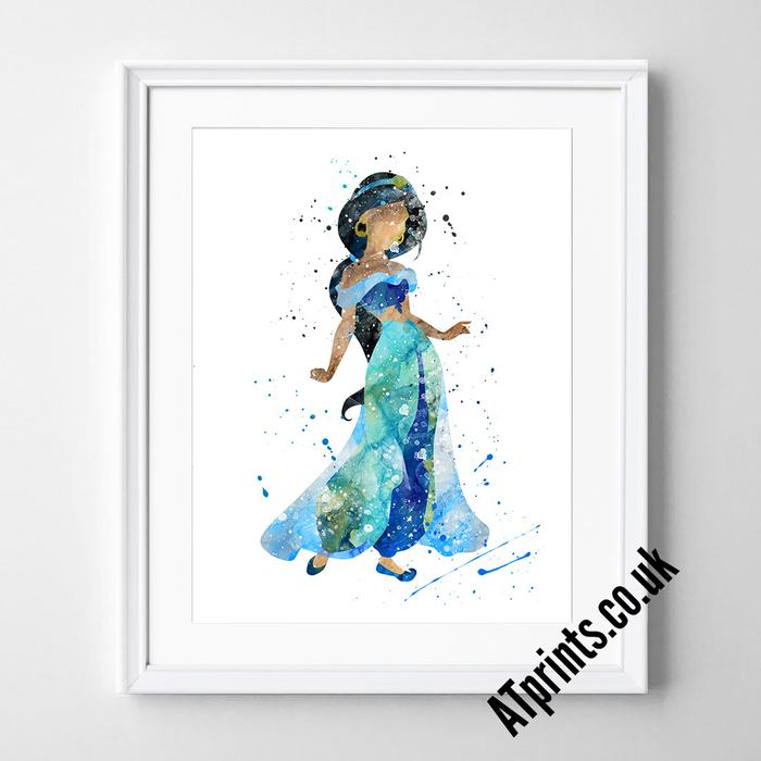 700x700 Aladdin Watercolour Art Print - Aladdin Watercolor