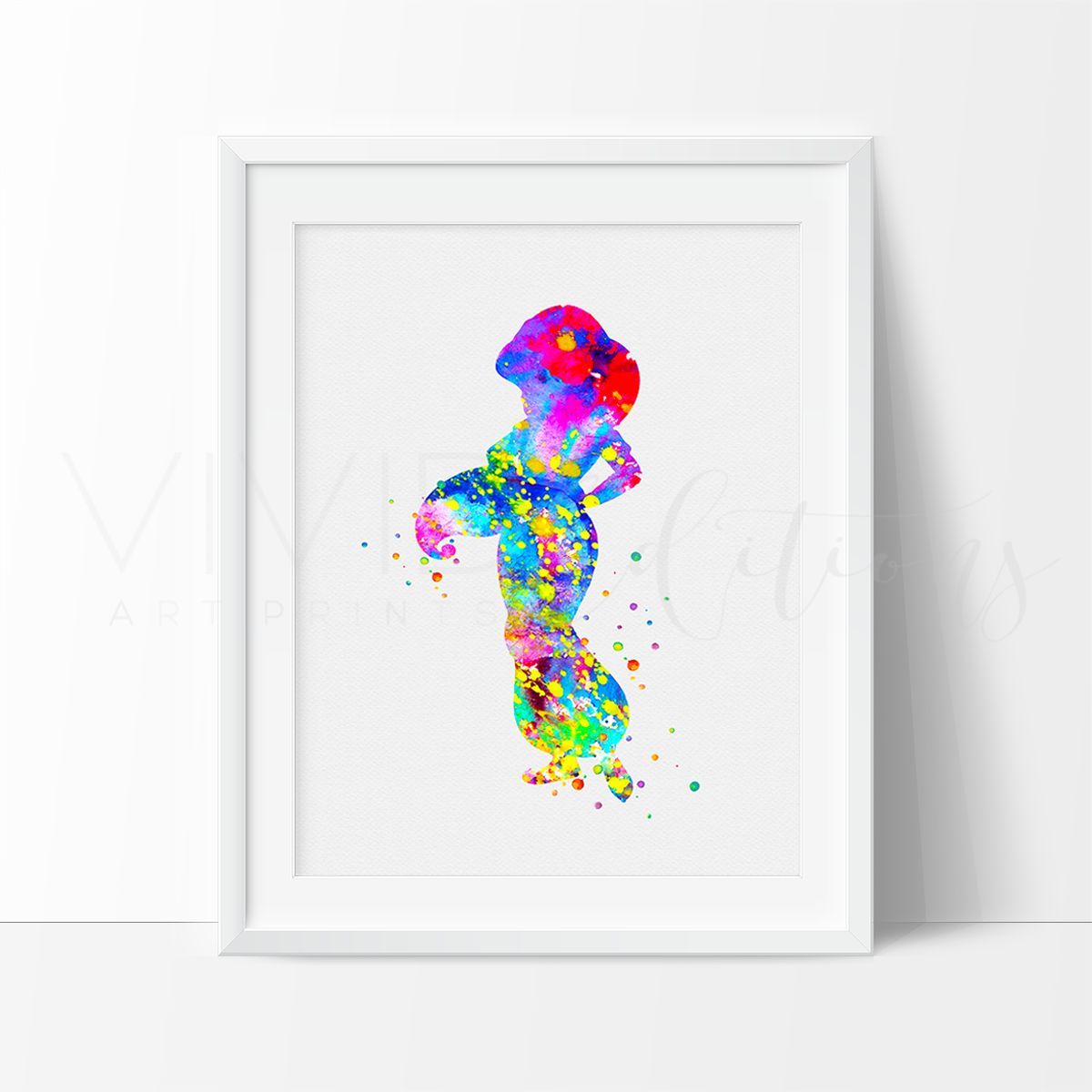 1200x1200 Princess Jasmine 4, Aladdin Watercolor Art Print Princess - Aladdin Watercolor