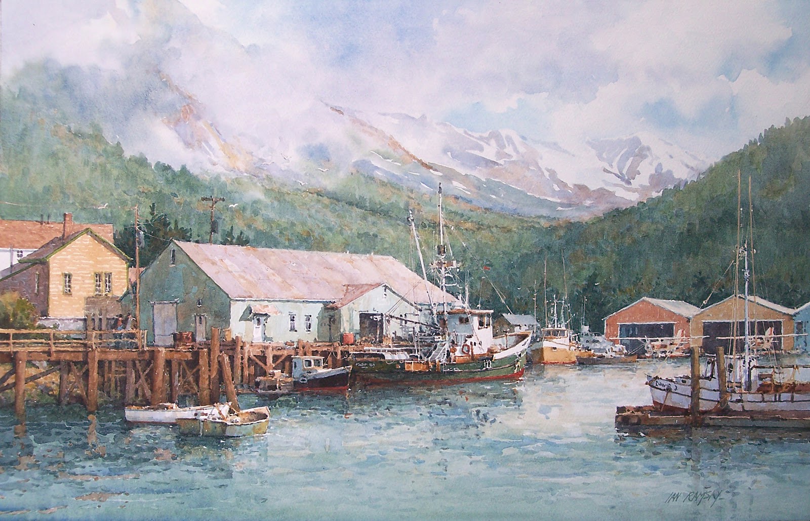 1600x1029 Ian Ramsay Watercolors April 2013 - Alaska Watercolor