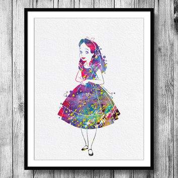 354x354 Best Digital Art Wonderland Products On Wanelo - Alice In Wonderland Watercolor Painting
