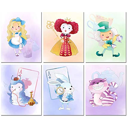 425x425 Alice In Wonderland Inspired Original Watercolor - Alice Watercolor