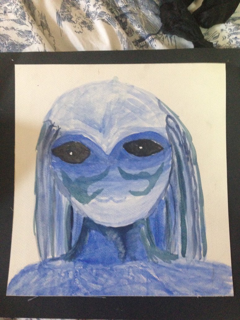 774x1032 Alien Watercolor By Wolfkitty125 - Alien Watercolor
