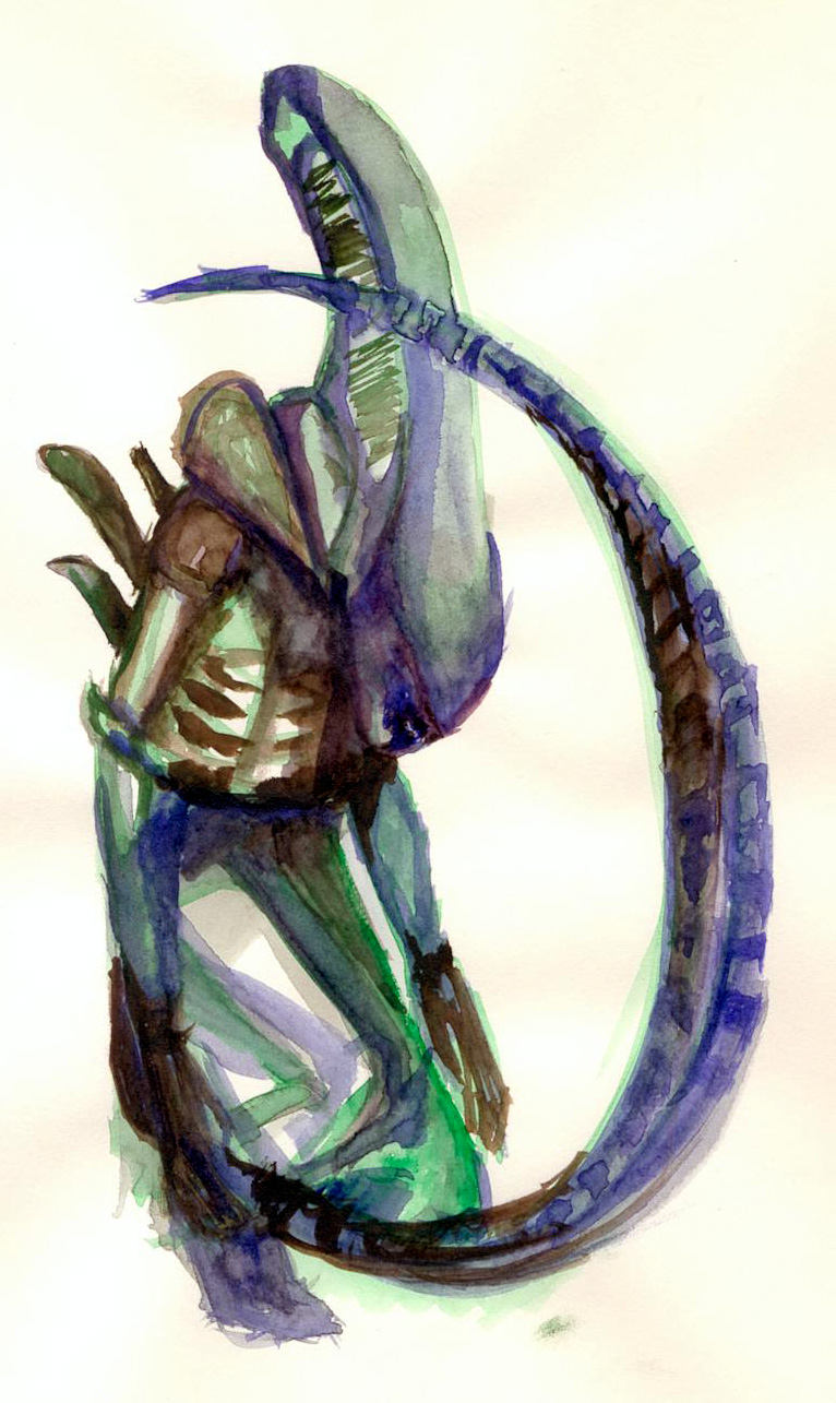 766x1285 Serie Alien - Alien Watercolor