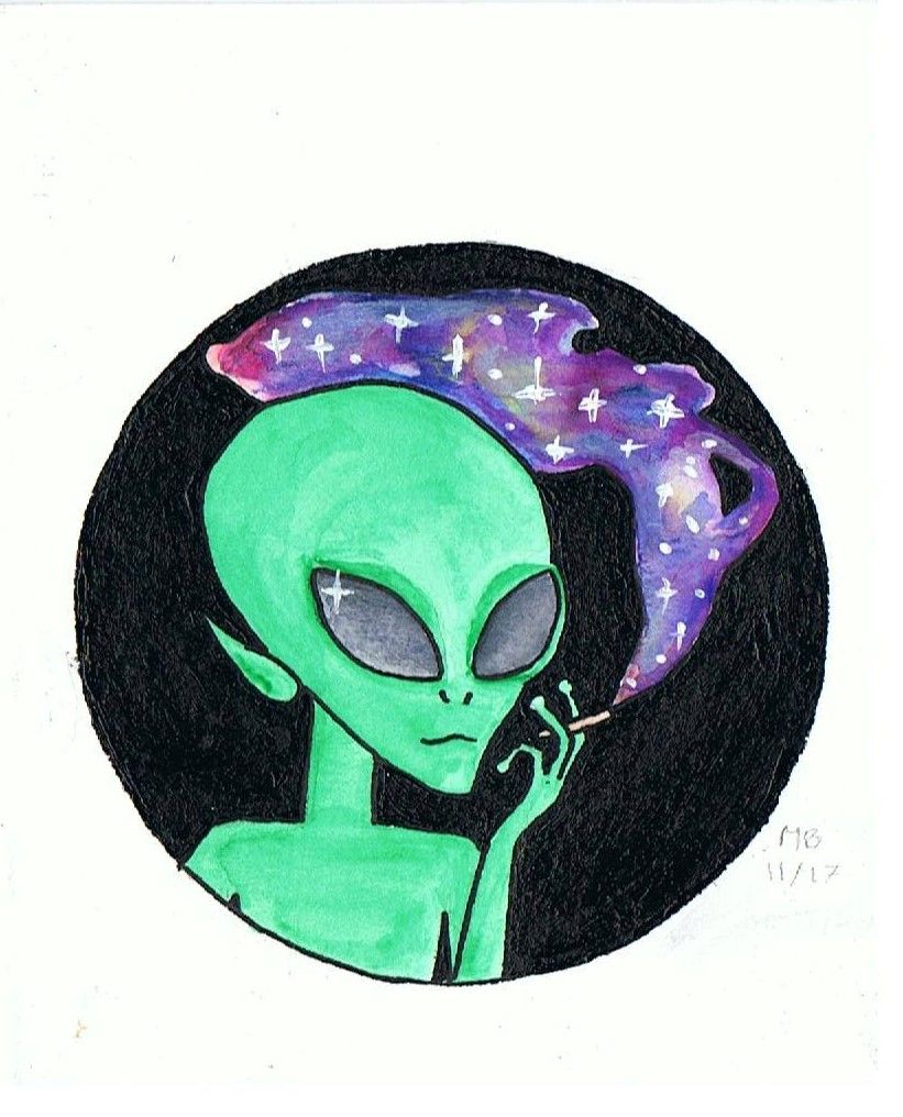 821x1016 Alien - Alien Watercolor